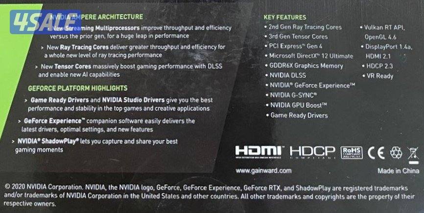 RTX GPU 3080 TI - GAINWARD - PhANTOM13