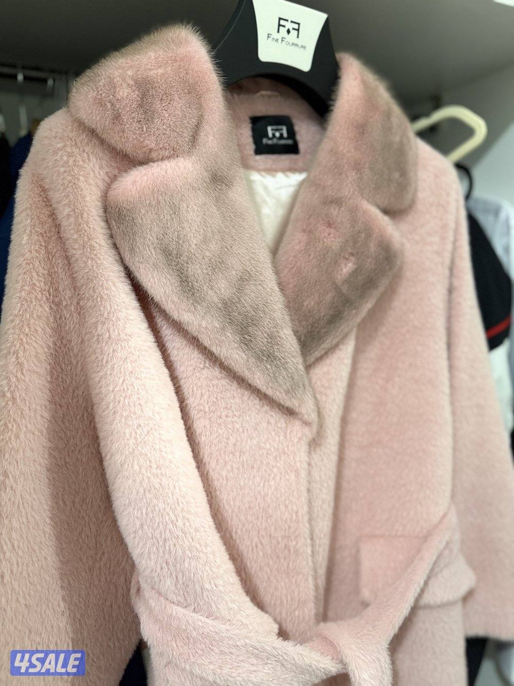 AlCantara Mink Pink Classic Coat Fur 100%4