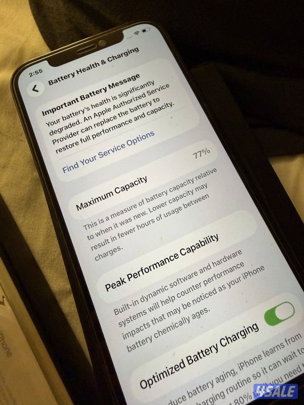 ايفون12 pro سعة256 قيقا نظيف9