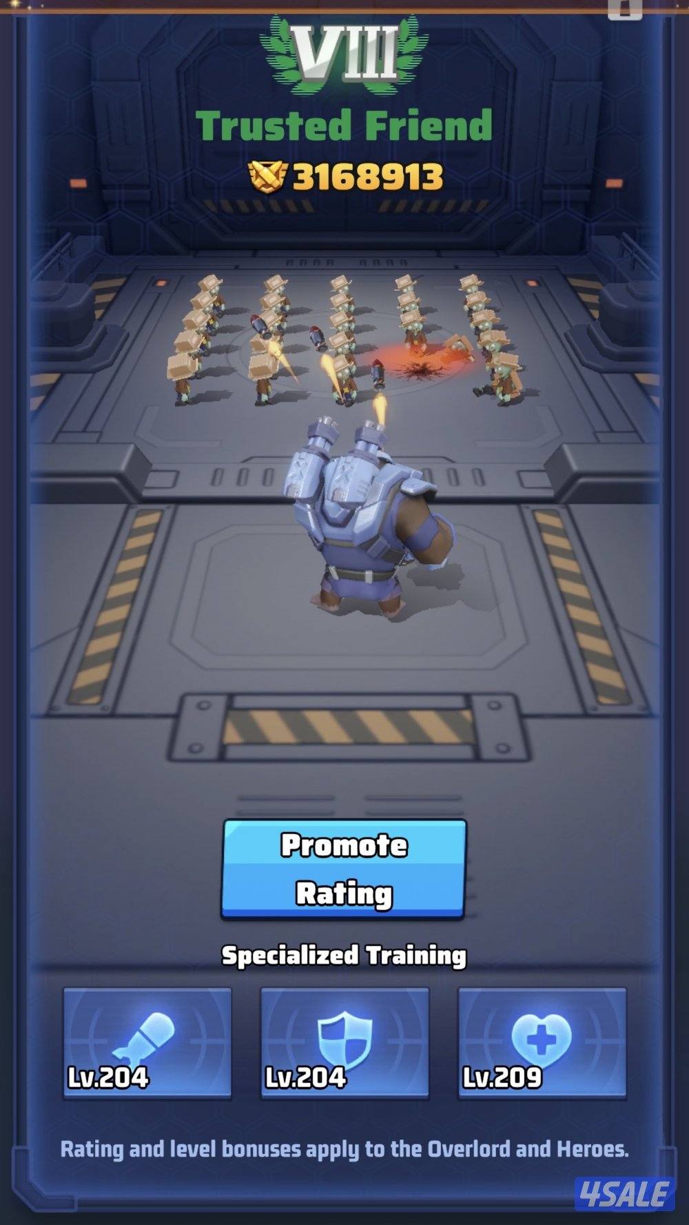 حساب للبيع – لعبة لاست وور (Last War) – سيرفر 7811