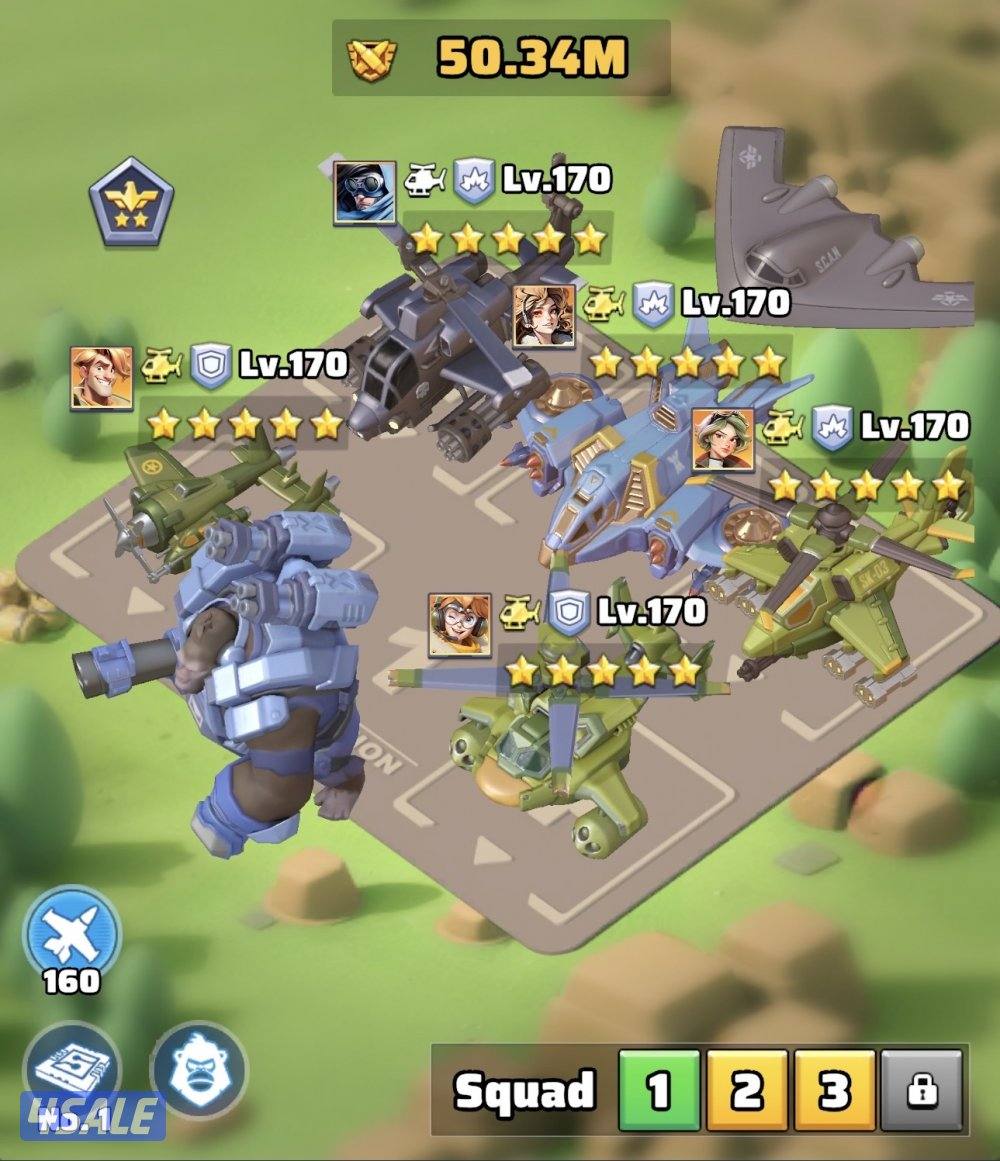 حساب للبيع – لعبة لاست وور (Last War) – سيرفر 7814