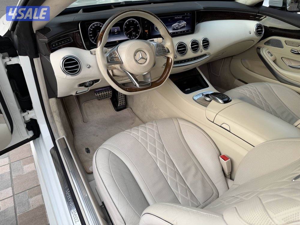 مرسيدس اس كلاس 500 كوبيه 2015 عداد 126 الف 8 سلندر كامل المواصفات2