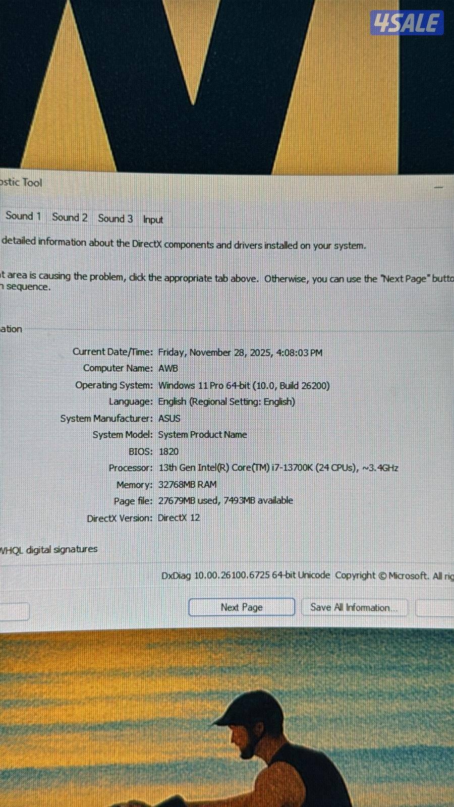 للبيع pc للستريمر ولاعبين الشوتر قوي جدا4