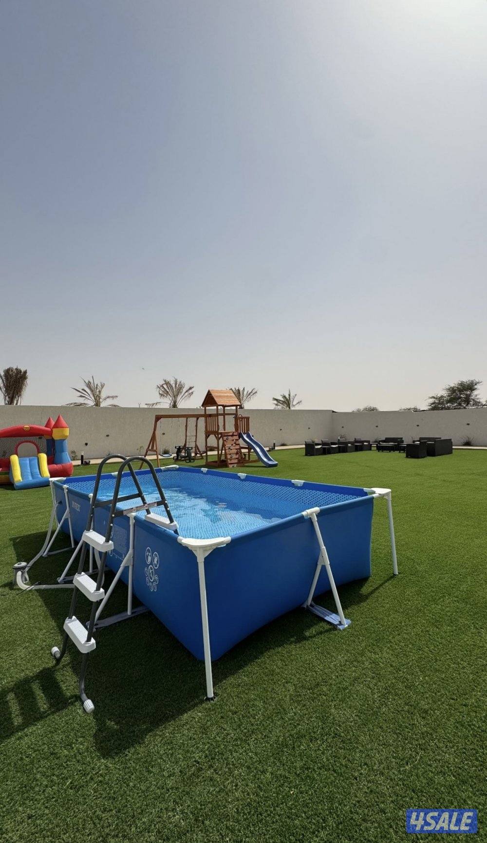 استراحه ( اسطبل ) بجبد ٤ غرف صاله كبيره مطبخ مجهز بالكامل حديقه ومسبح8