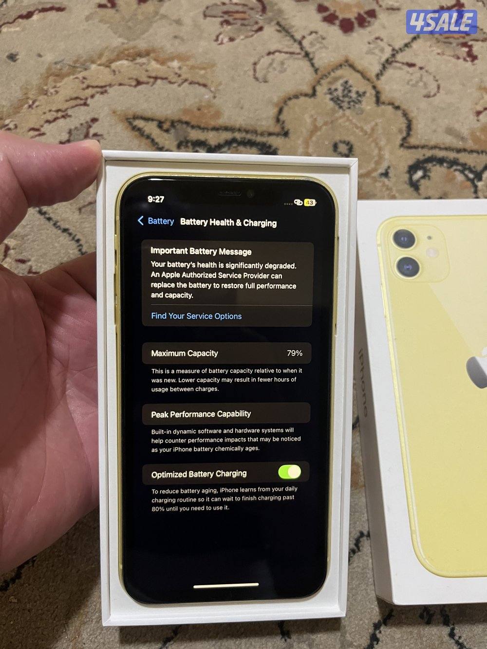 ايفون 11 مبدل شاشة 128 جيجا1