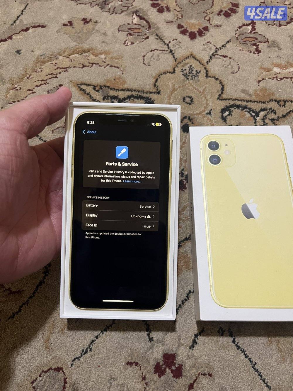 ايفون 11 مبدل شاشة 128 جيجا2