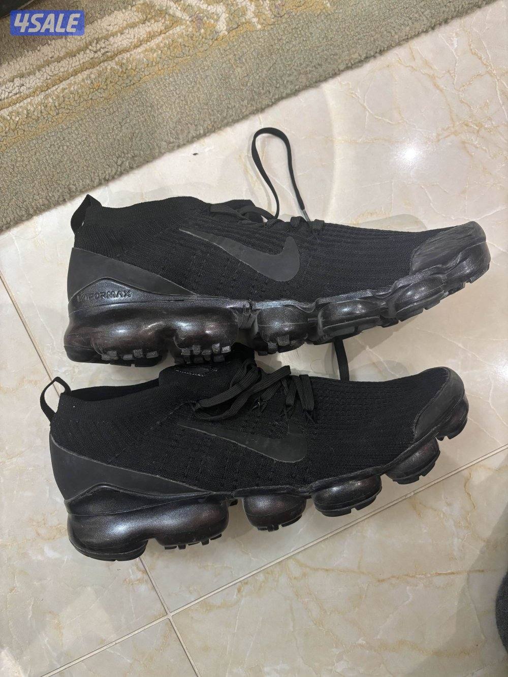 Nike Air VaporMax Flyknit 3 in the triple black colorway0