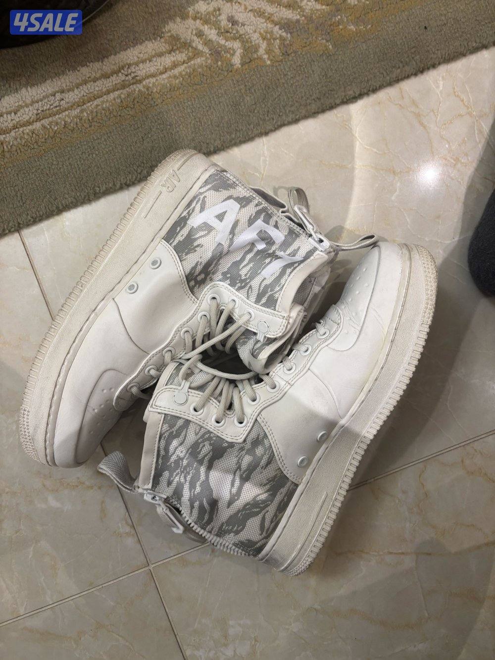 Nike SF Air Force 1 Mid 'Winter Camo' sneaker in white and refle...2