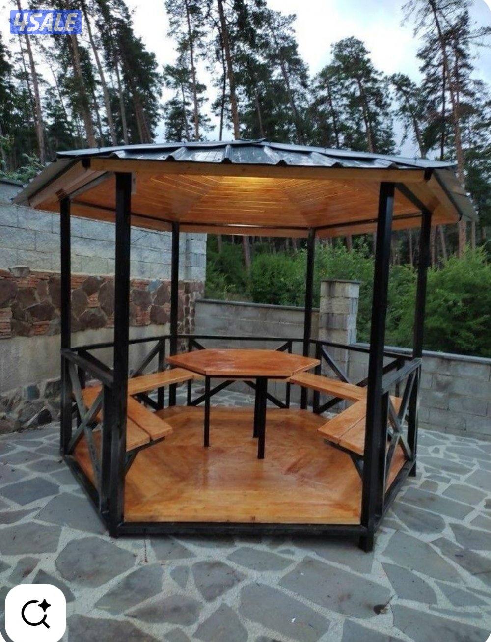 للبيع أعمال ديكورية مظلات و كراسي و عربات و مدفآت   تصنع على الطلب2