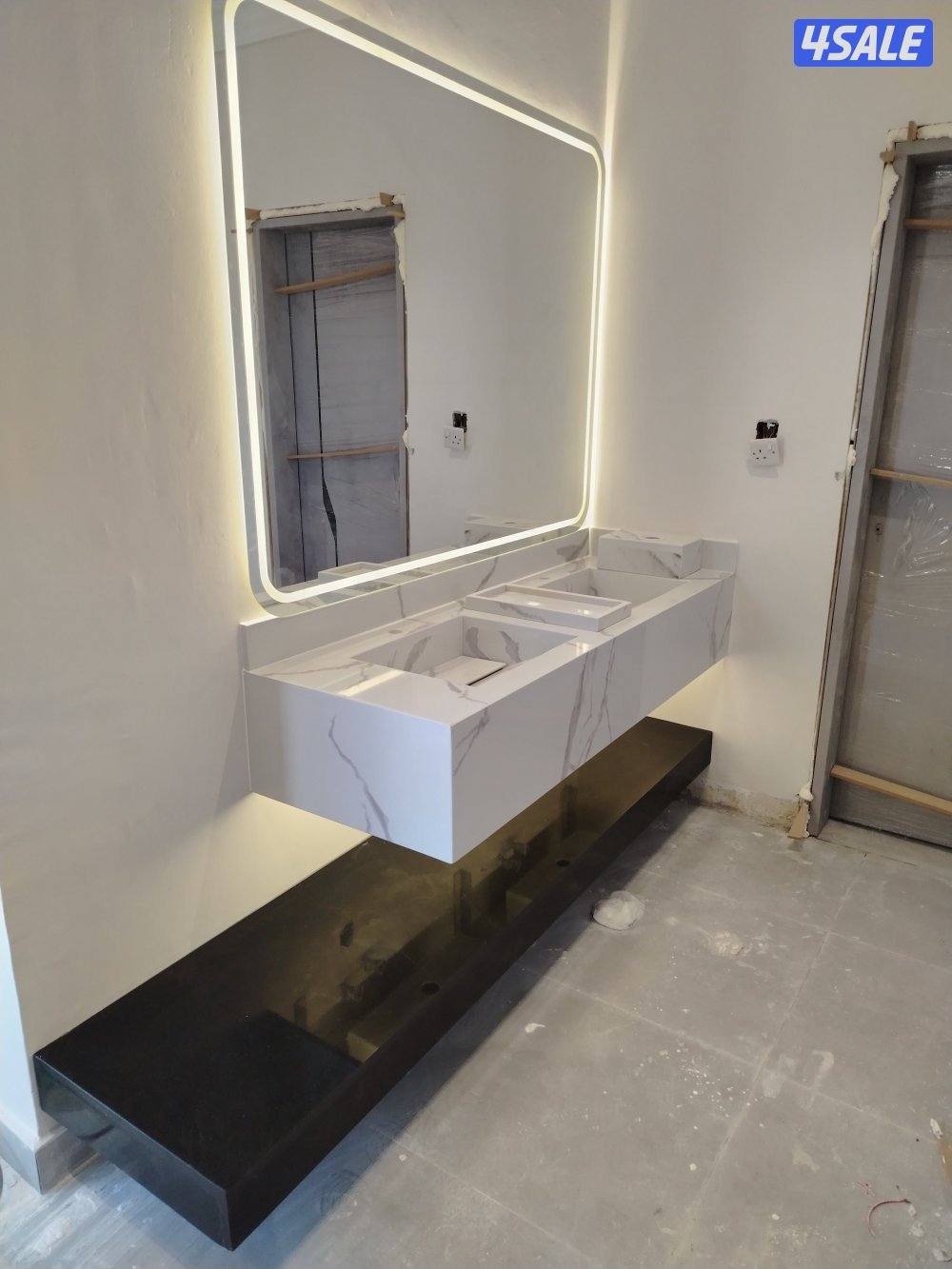 مغاسل ضيوف راقيه 🇰🇼 رخام طبيعي وصناعي14