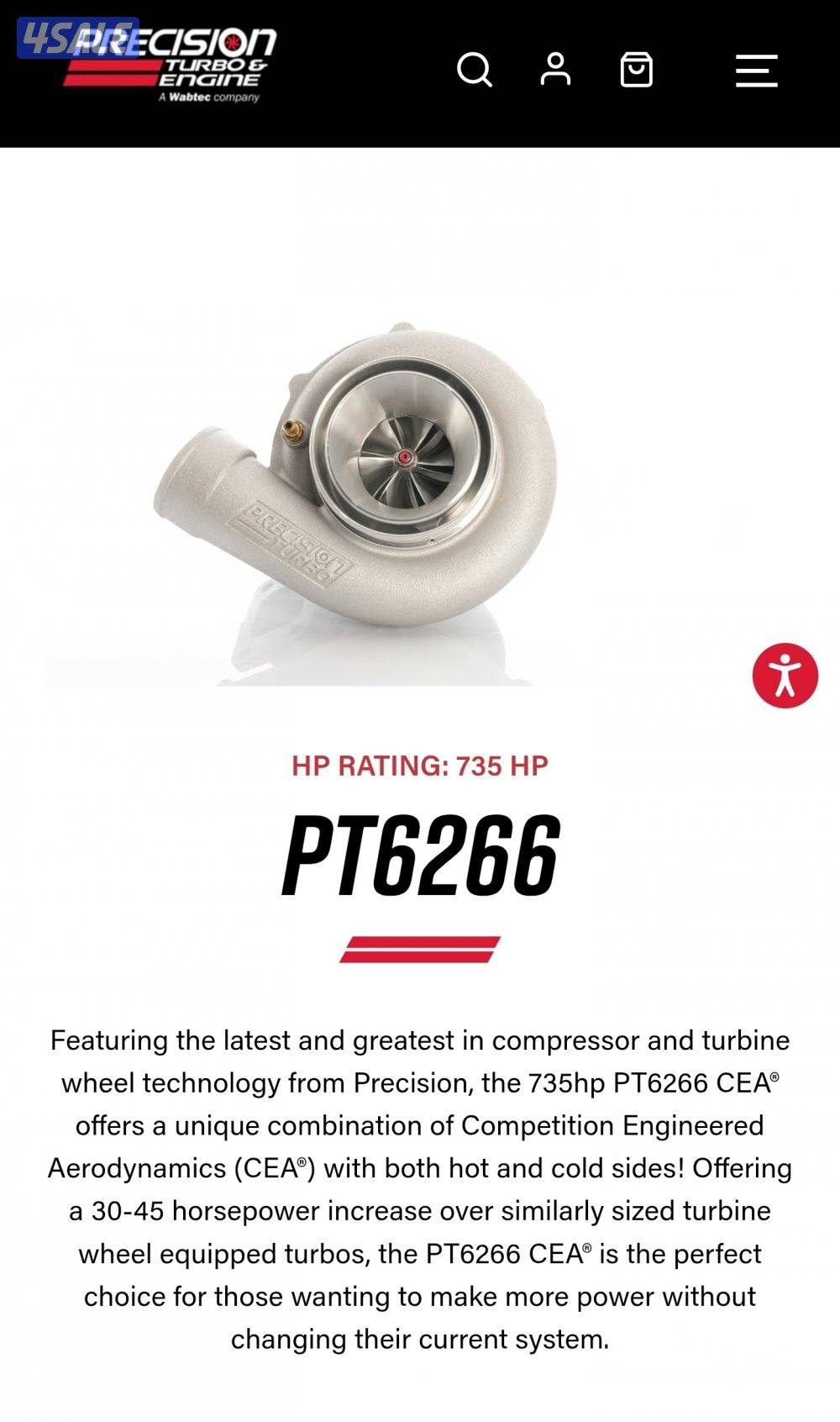 للبيع عدد 2 تيربو Precision PT6266 CEA

الجيل: Gen 1

نوع البيرنق: Jou0