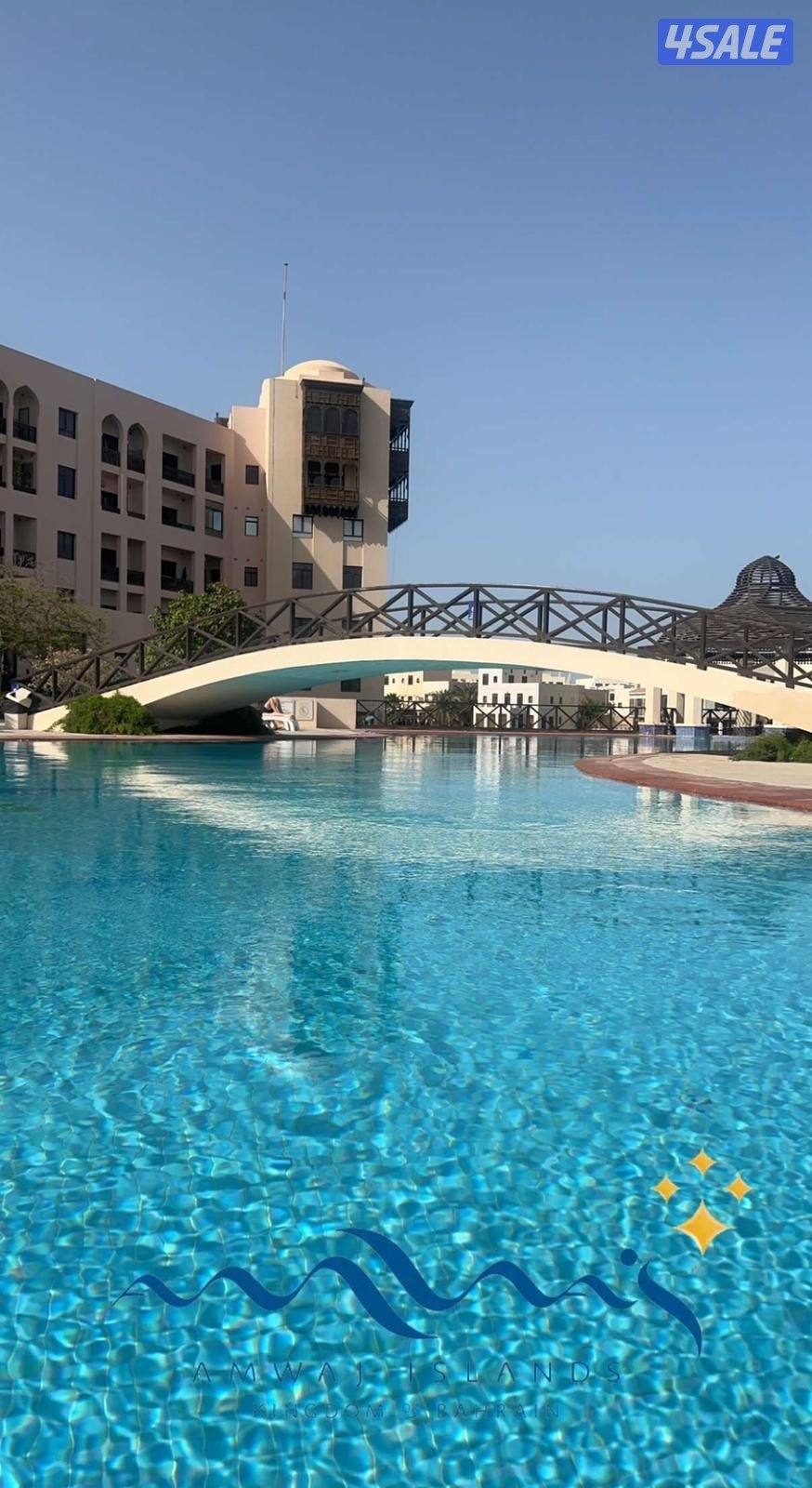 البحرين للايجار في منتجع مينا٧ في جزيرة أمواج المنتج على البحر الطبيعي1