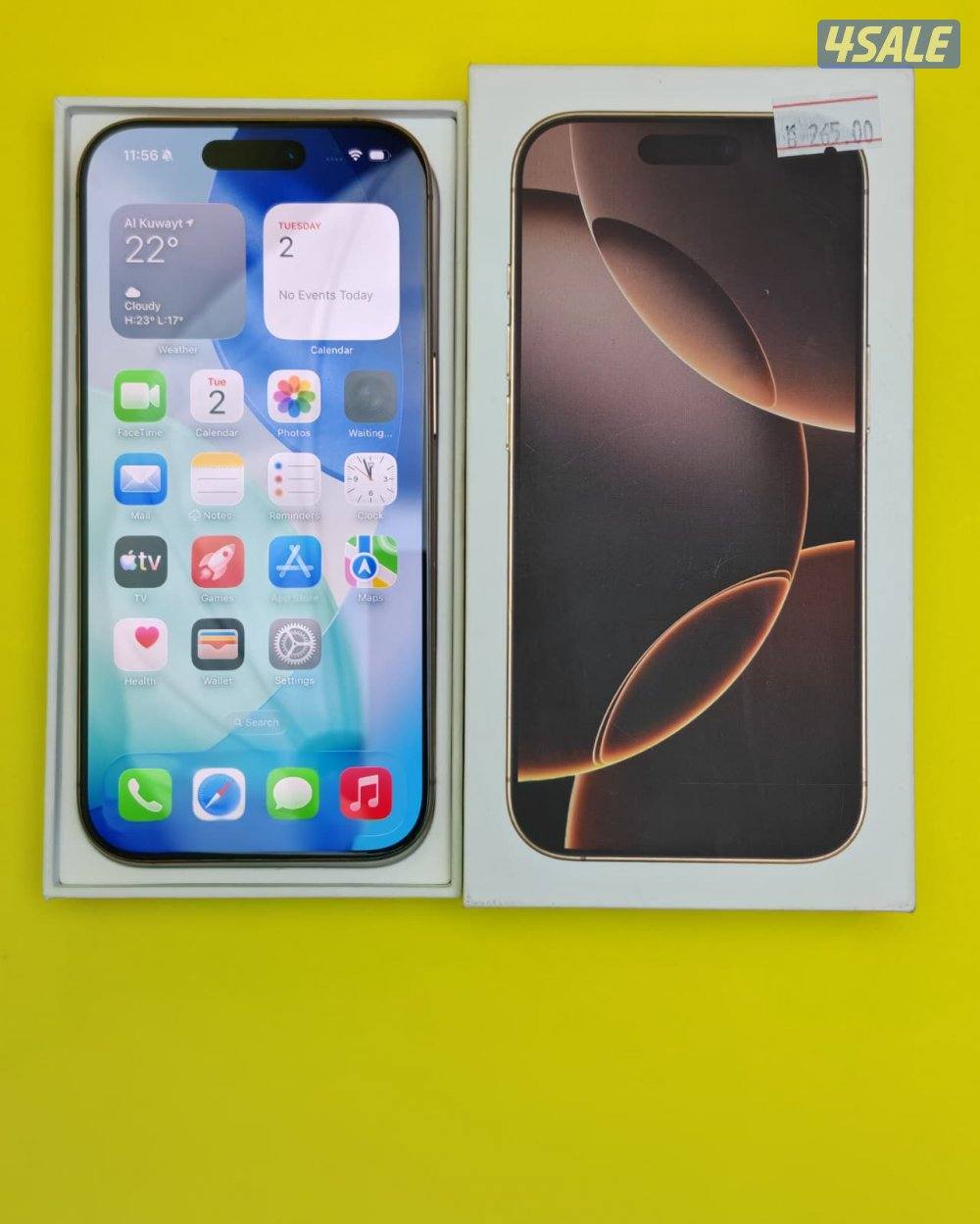 آيفون 16 برو – iPhone 16 Pro – 256GB – Desert Titanium7