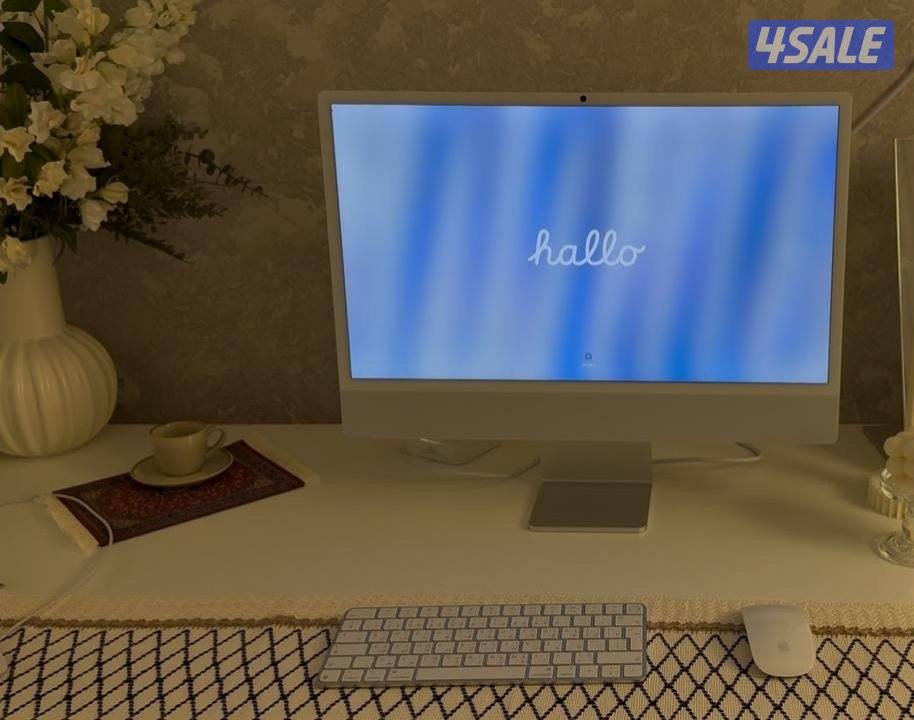 سيلفر iMac M4 –512GB SSD شبه جديد تمامًا0