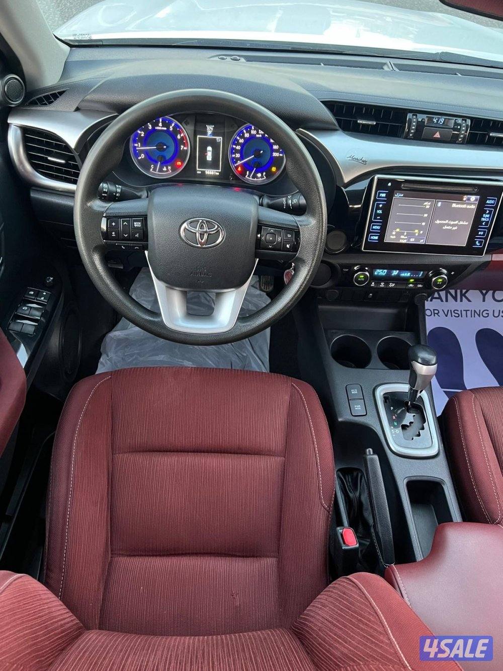 هايلكس 2019 قير اوتوماتيك فل اوبشن ماشي 140 الف بحاله جديده شرط الفحص10