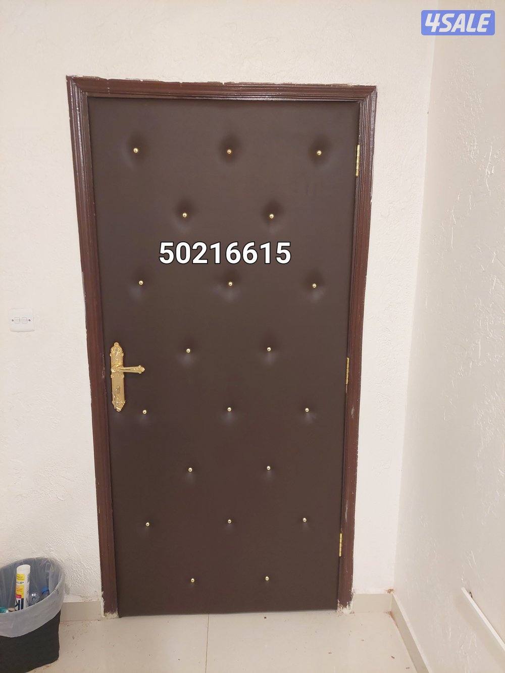 نجار أبواب عازل صوت تلبيس وتنجيد الأبواب للعازل جميع مناطق الكويت11