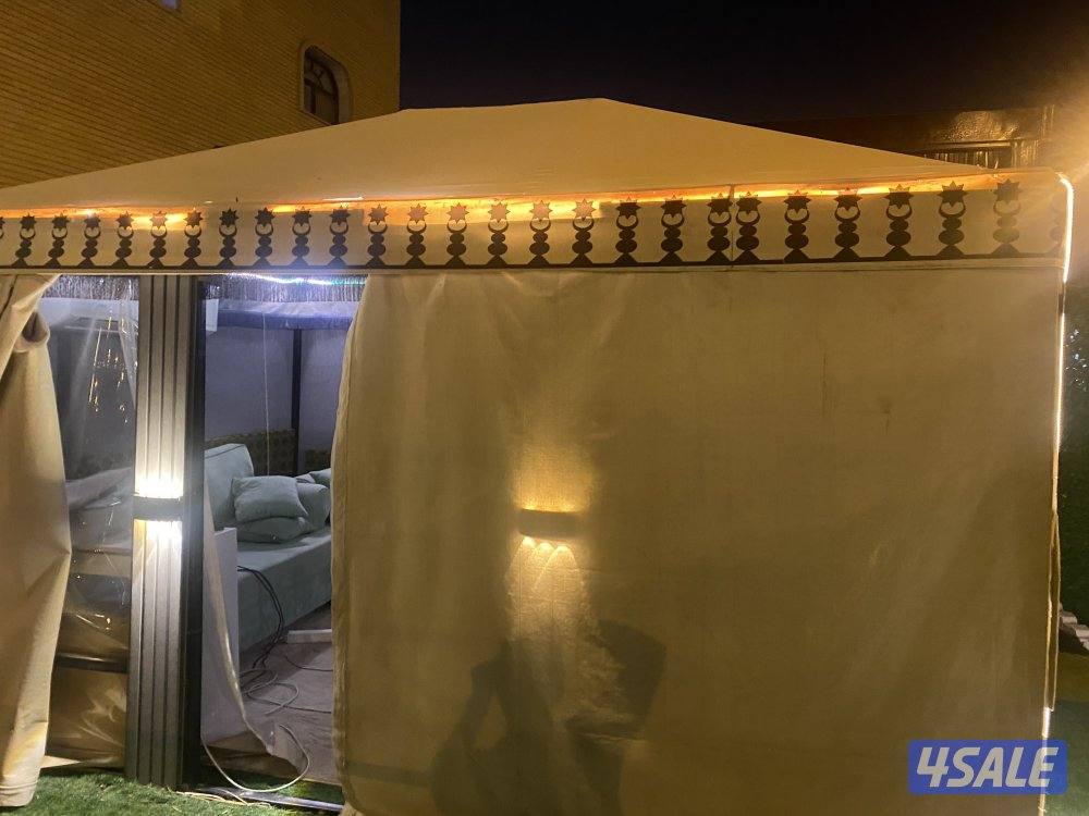 للبيع خيمة نظيفه جدا  مع 4/3 العرض 4 طول 3 فك وتركيب على المشتري0