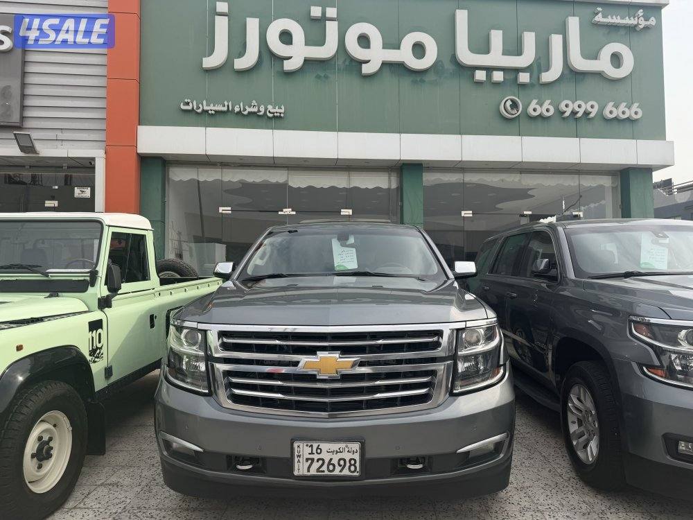 تاهو موديل 2019 عداد 118 الف كم وكالة الكويت الغانم فتحه شاشات خلفيه3