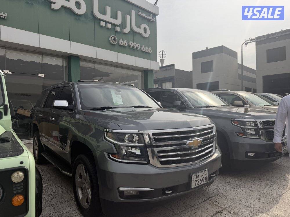 تاهو موديل 2019 عداد 118 الف كم وكالة الكويت الغانم فتحه شاشات خلفيه4