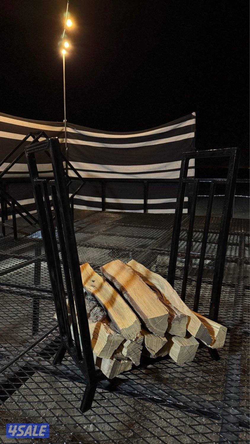 مشب فحم وستاند حطب3