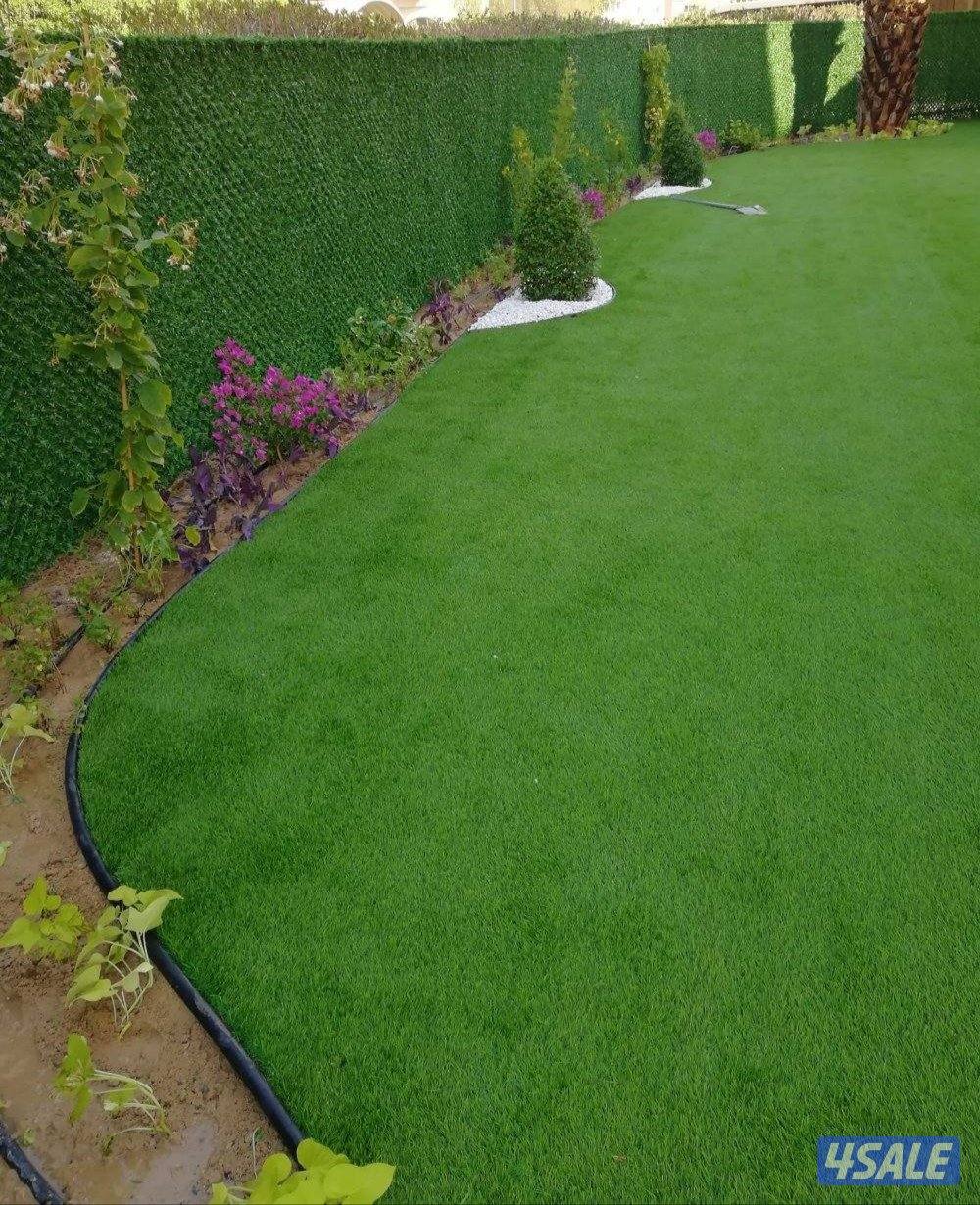 تنسيق وصيانة الحدائق تركيب ثيل طبيعي وثيل صناعي وزراعة الورود وقص الأش1