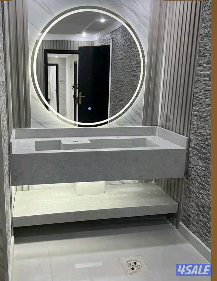 تفصيل مغاسل رخام طبيعي وصناعى حسب الطلب ابو هشام6