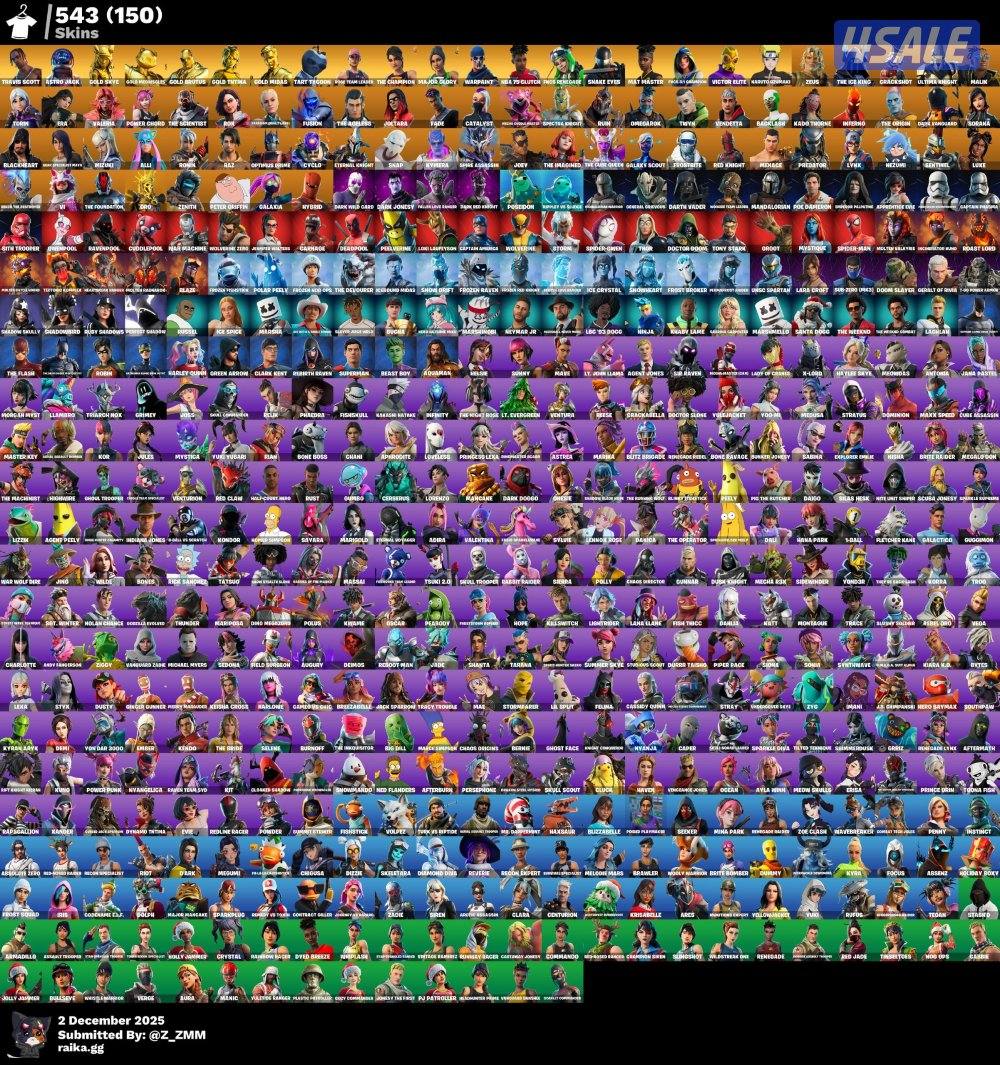 حساب فورت 543 سكن ونوادر وترافيس اساااسي0