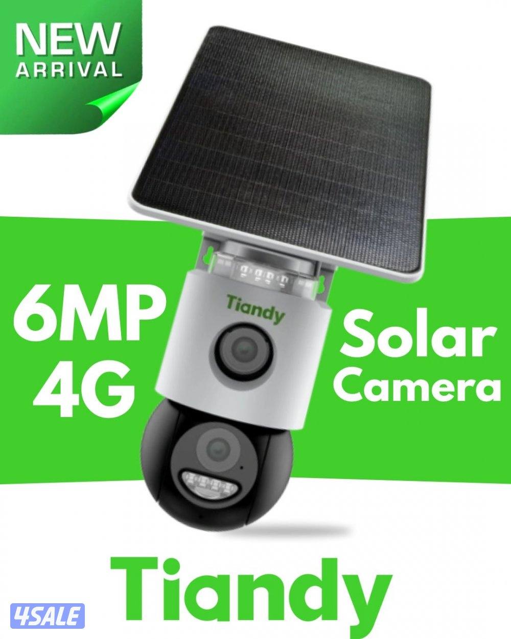 Tiandy Solar camera 4G - 6mp- Night Vision and 360’ Rotation0