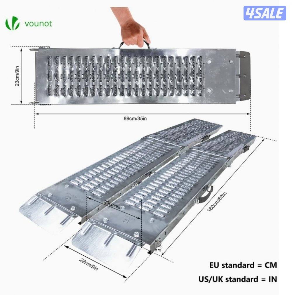 رمبة ألمنيوم جدد، الطول ١٦٠سنتم العرض ٢٢.٥ سنتم، تتحمل لغاية ٢٠٠ كيلو.1