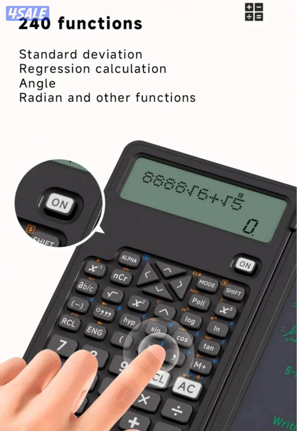 آلة حاسبة علمية مع شاشة كتابة
 Scientific Calculator with Writing Pad3