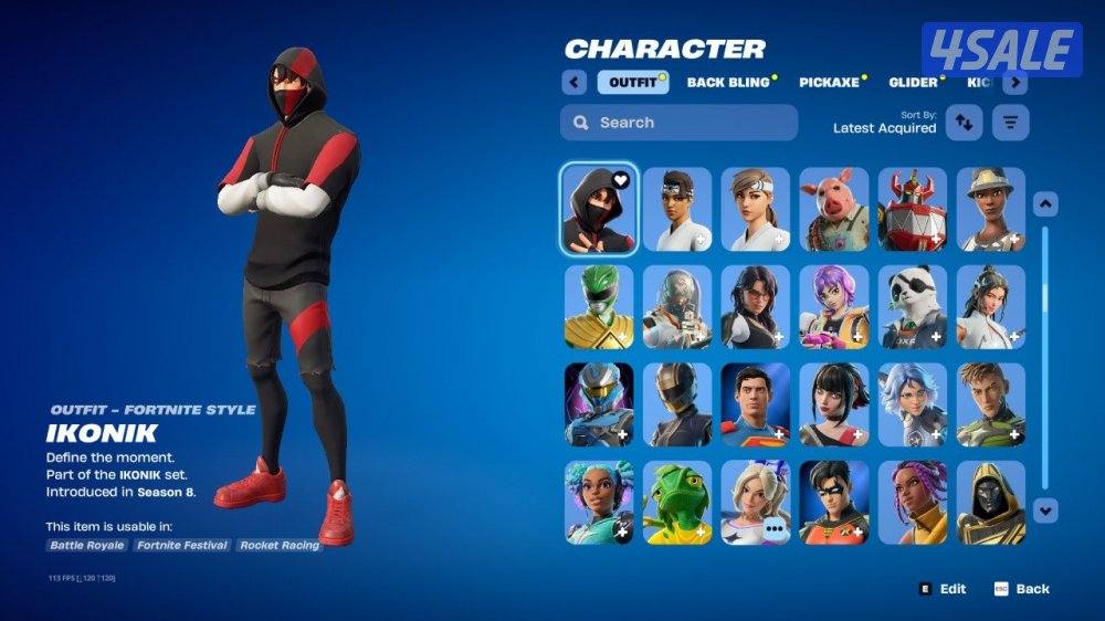 حساب فورت نايت 560 سكن ميكاسا +شيطون +ايكونك+ الجلكسي القديم اساسي3