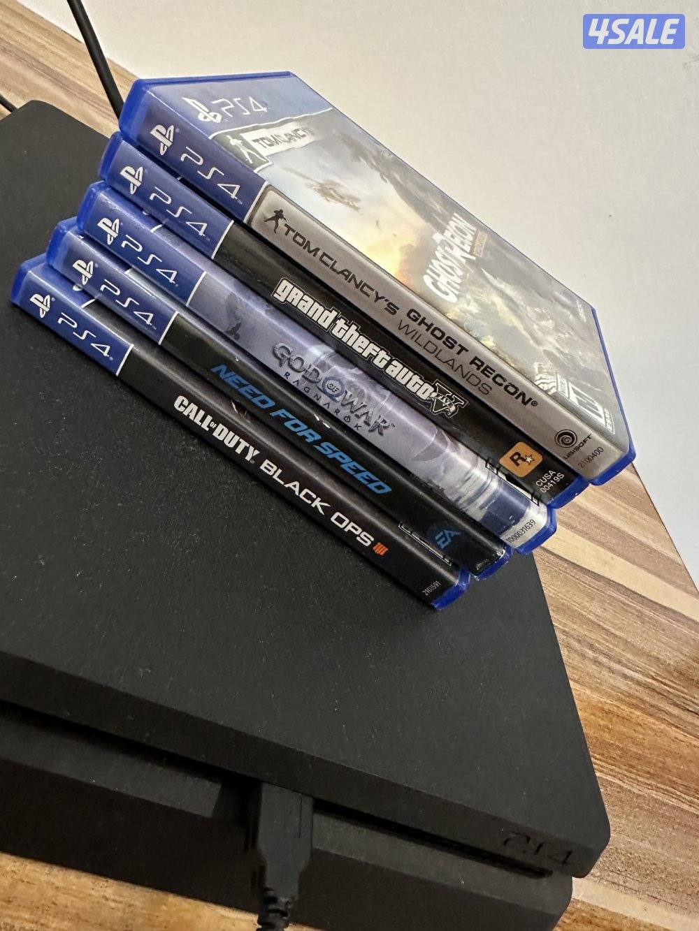 PS4 Slim + 5 games1