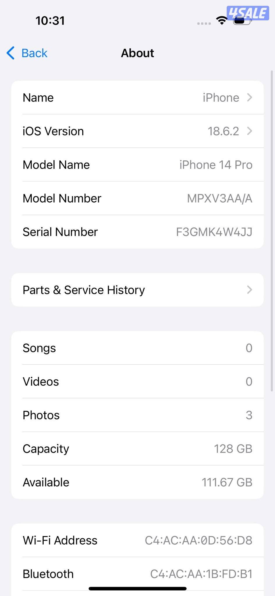 آيفون 14 برو iPhone 14 Pro 128GB Black10
