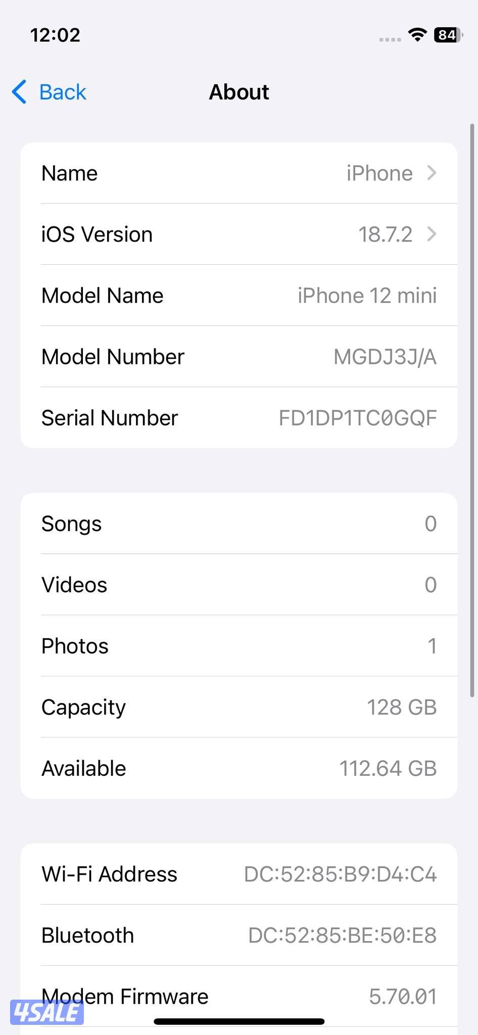آيفون 12 ميني iPhone 12 mini 128GB Black9