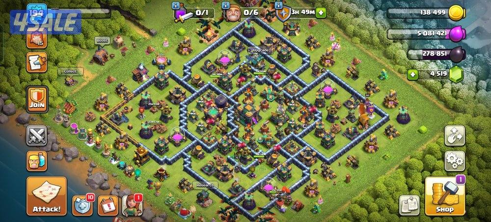 قريه كلاش تان 14/ clash of clans0