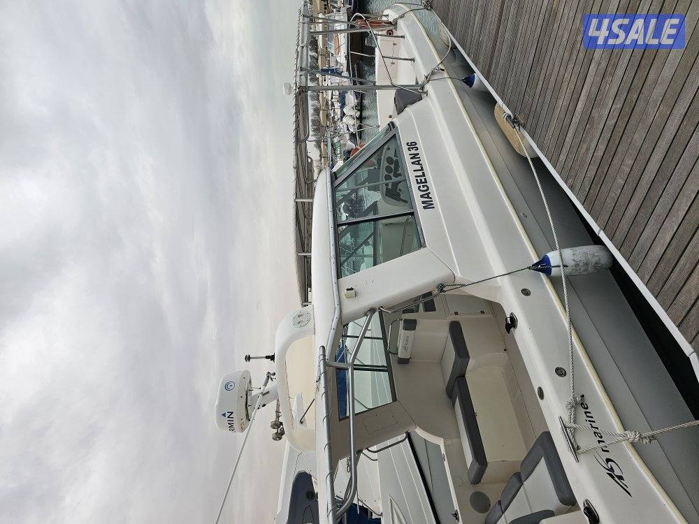 للبيع ماجلان 36 قدم موديل 2010 عليه مكينتين ياماها حجم 250 موديل 20120