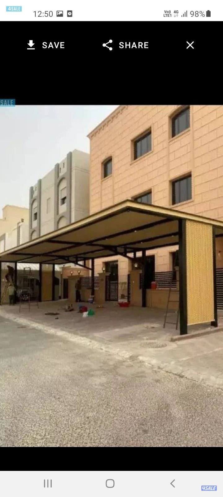 حداد عام مظلات سيارات وتنسيق حدائق ومضلات وثيل صناعي وبديل خشب4