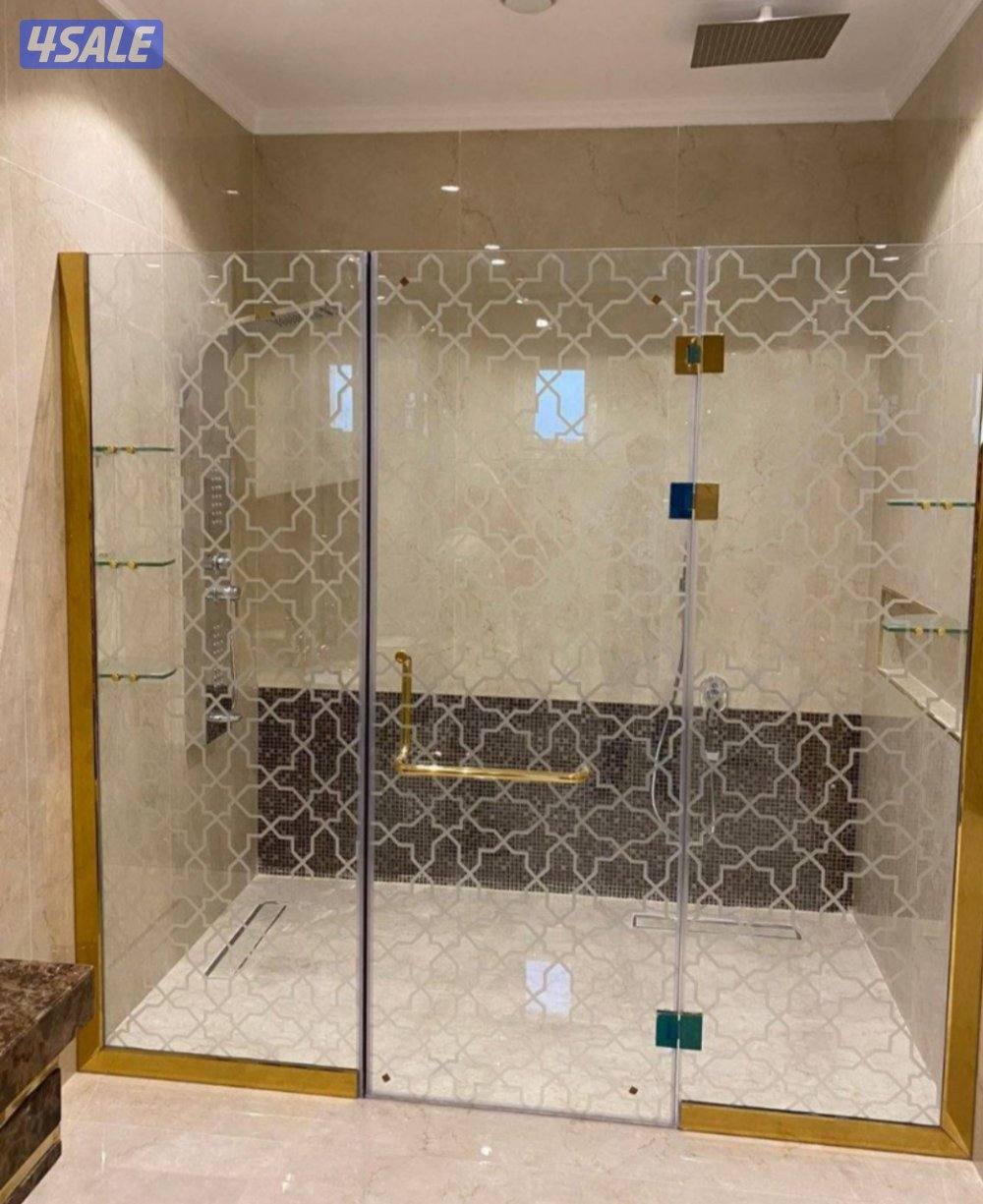 زجاج ومرايا دربزين زجاج شاوربكس درج زجاج بلكونات واجهات زجاج وأبواب وم2