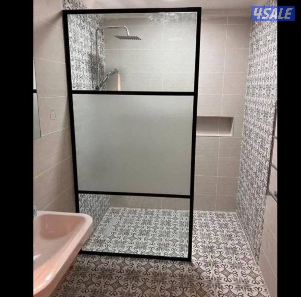 زجاج ومرايا دربزين زجاج شاوربكس درج زجاج بلكونات واجهات زجاج وأبواب وم3