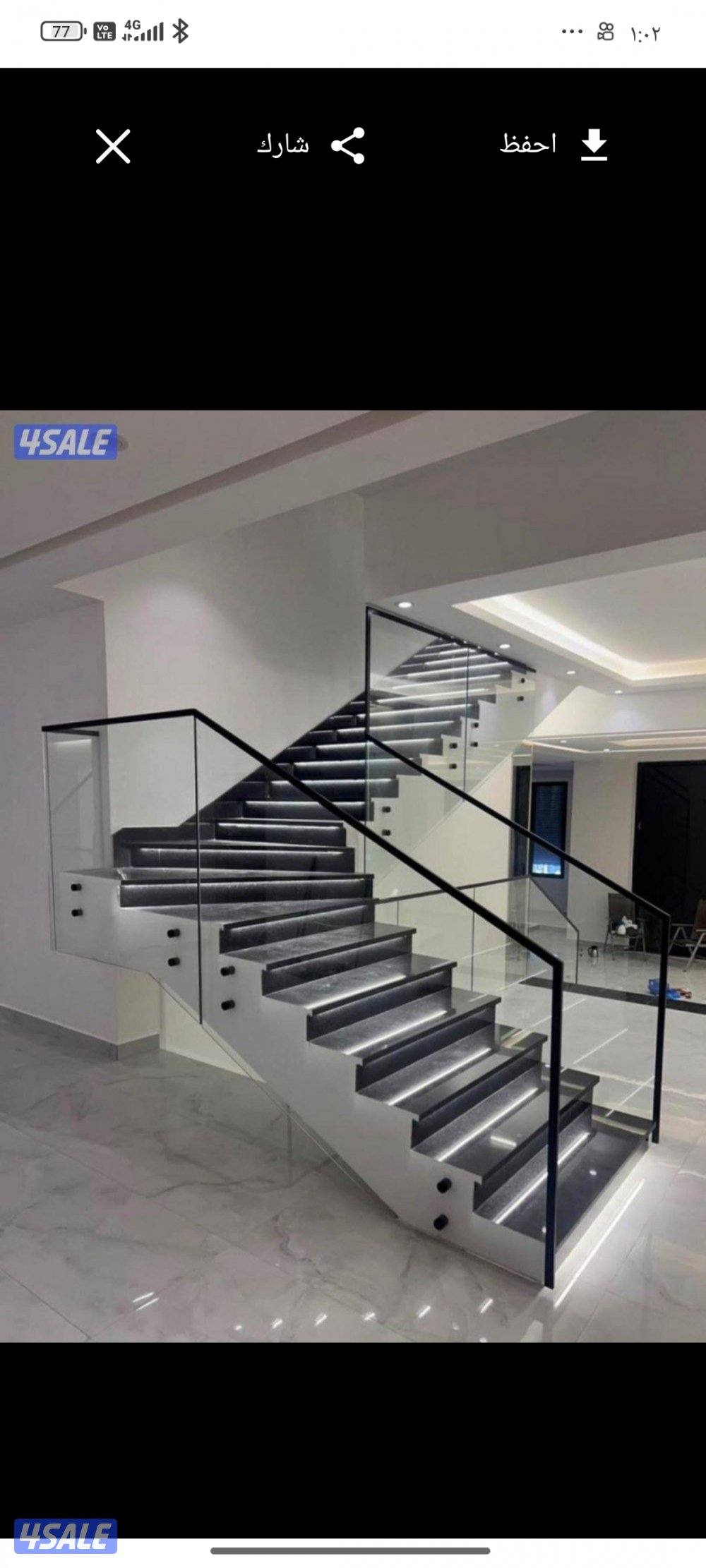 زجاج ومرايا دربزين زجاج شاوربكس درج زجاج بلكونات واجهات زجاج وأبواب وم4