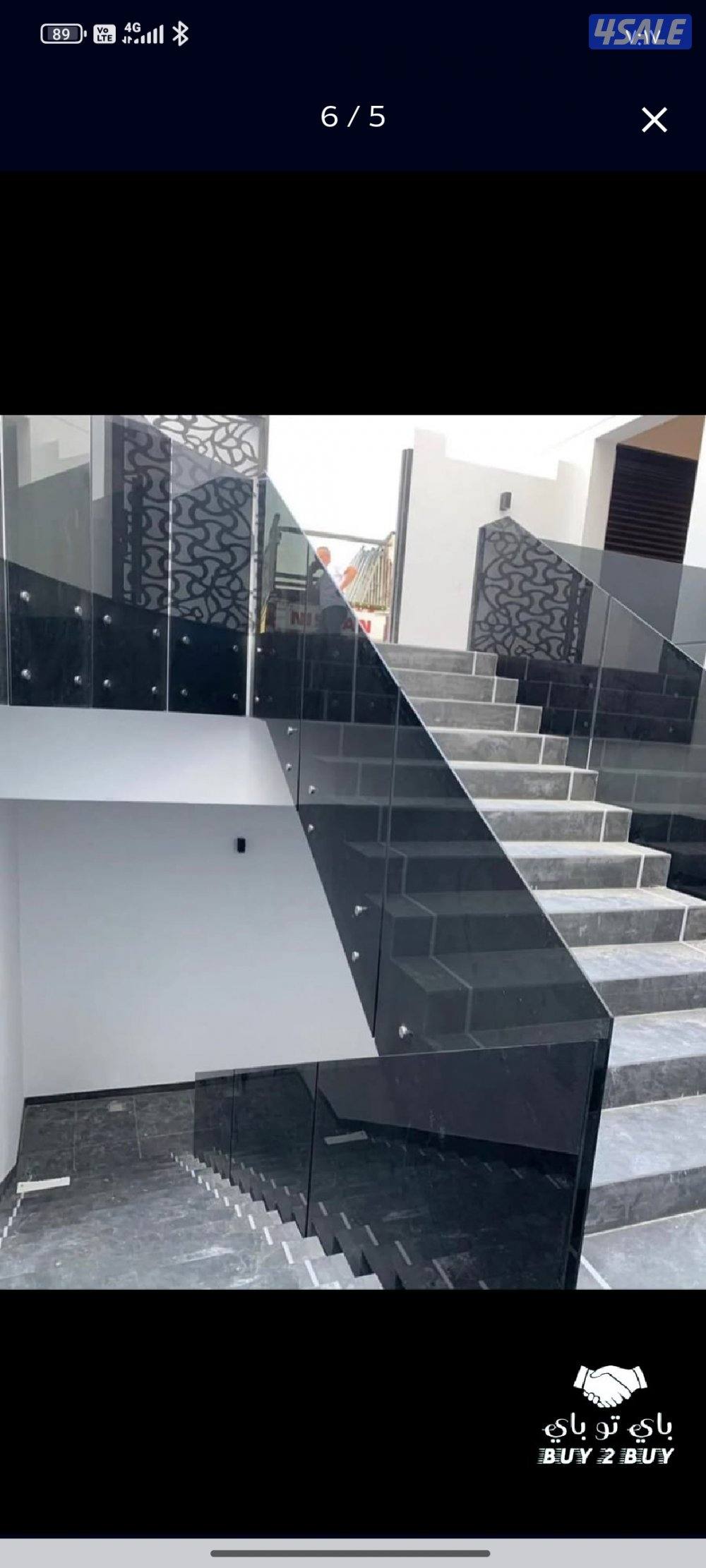 زجاج ومرايا دربزين زجاج شاوربكس درج زجاج بلكونات واجهات زجاج وأبواب وم7