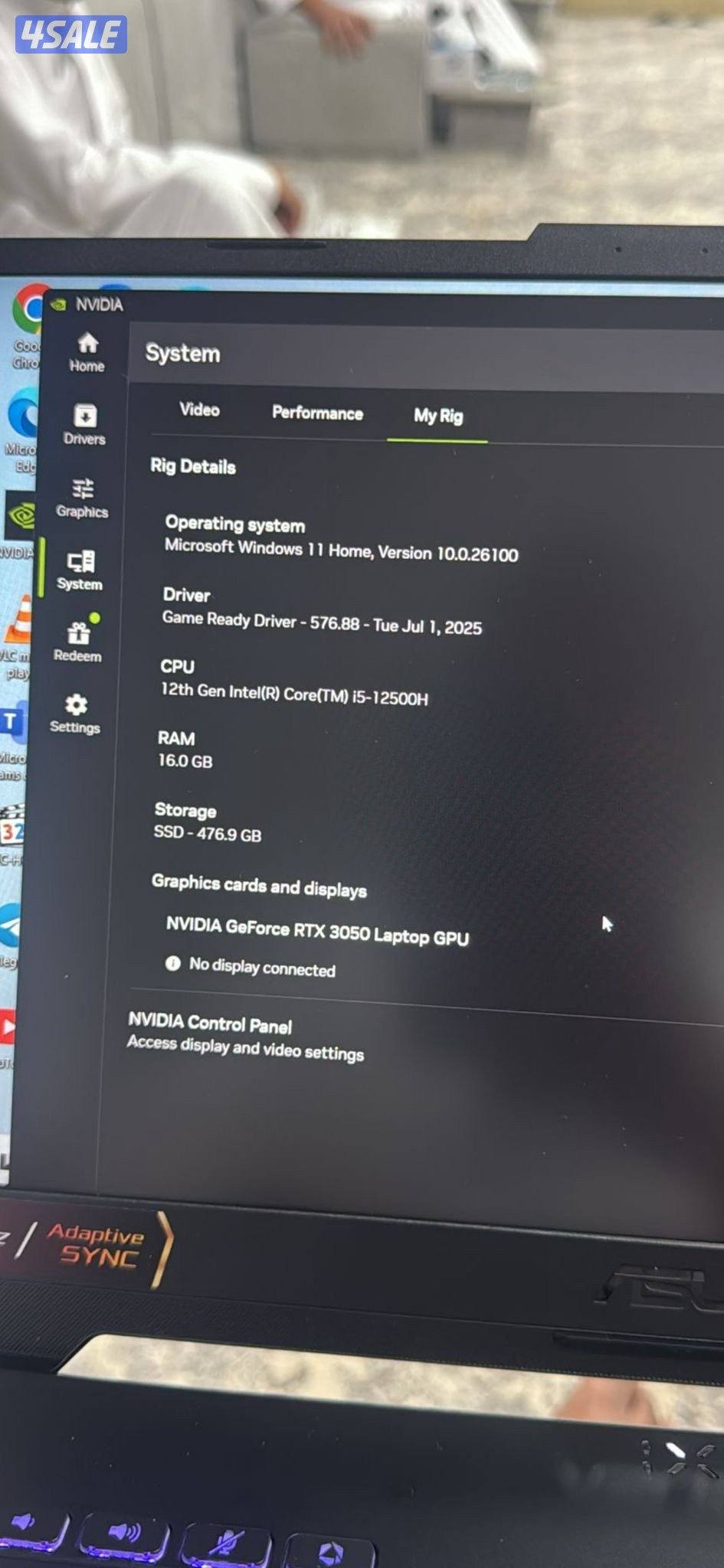 Laptop gaming asus used1