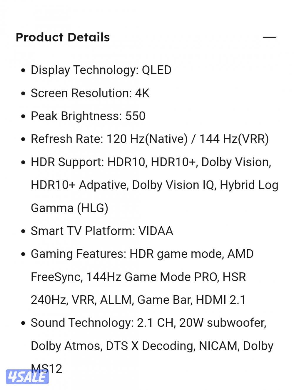 Toshiba 65-inch QLED 4K UHD Smart TV, 120 fps, gaming tv1