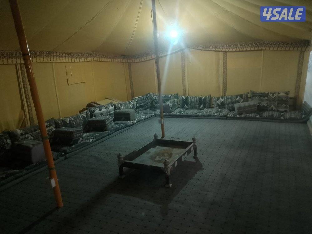 مخيم مبني كامل جاهز جنوب ام الهيمان كهرباء مجانا طول مده الموسم0