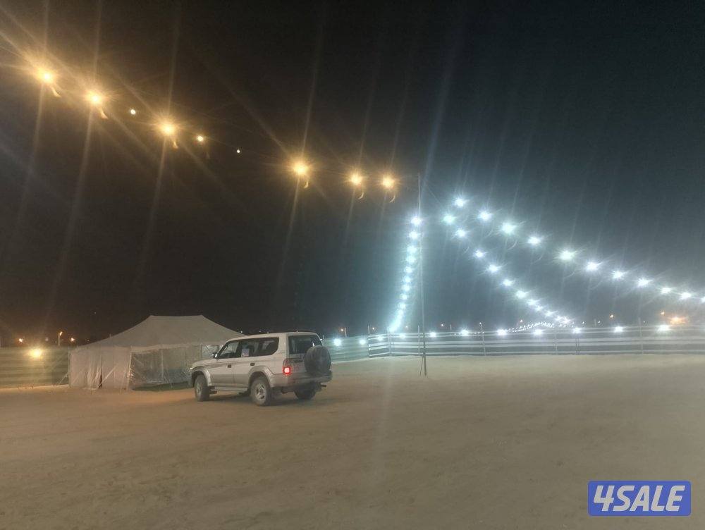 مخيم مبني كامل جاهز جنوب ام الهيمان كهرباء مجانا طول مده الموسم3