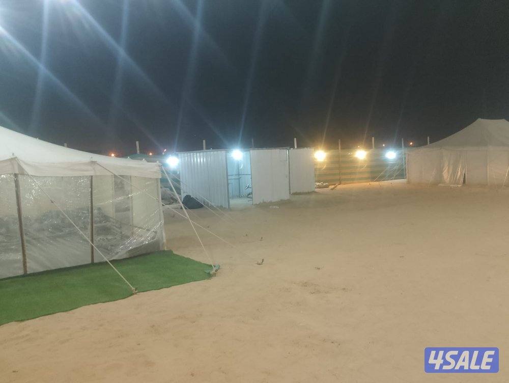 مخيم مبني كامل جاهز جنوب ام الهيمان كهرباء مجانا طول مده الموسم11