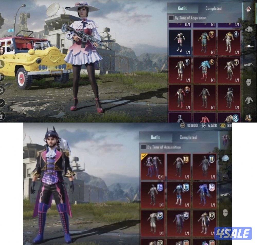 حسابات ببجي منوعه ~ امفور ثلجي واسلحه وحسابات وايد😍❄️✨3