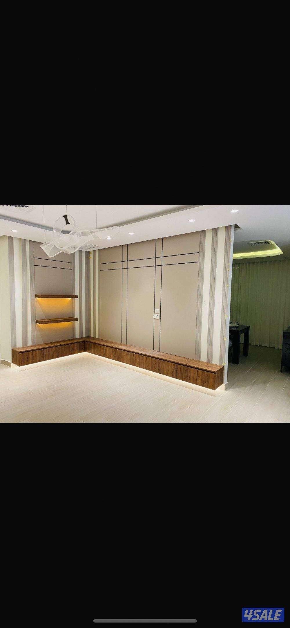 تفصال غرف نوم كبت ملابس ومكتبة تلفزيون تغليف حوائط4