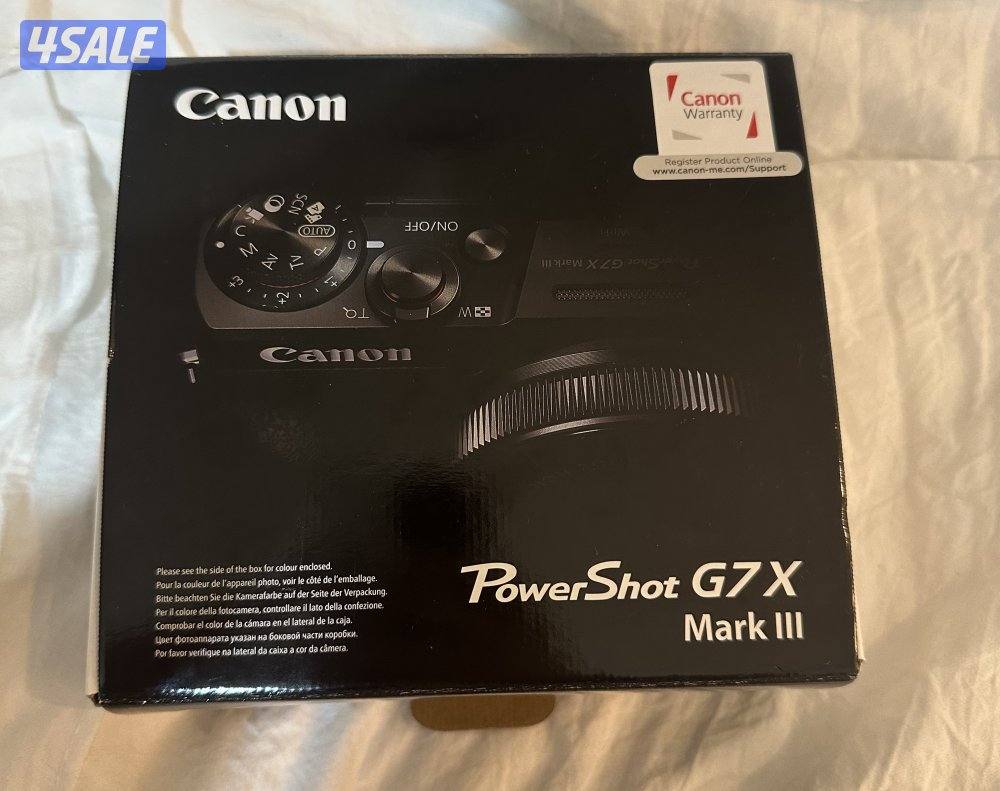 كانون g7x mark3 شاشة لمس نظيفة وجديدة1