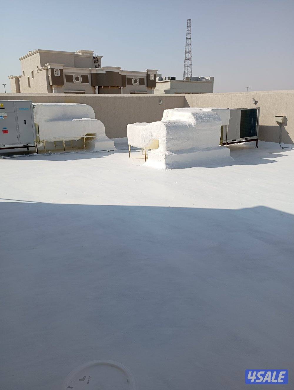 عازل جميع انواع الأسطح عازل رش امريكي للعزل المائي والحرارة6